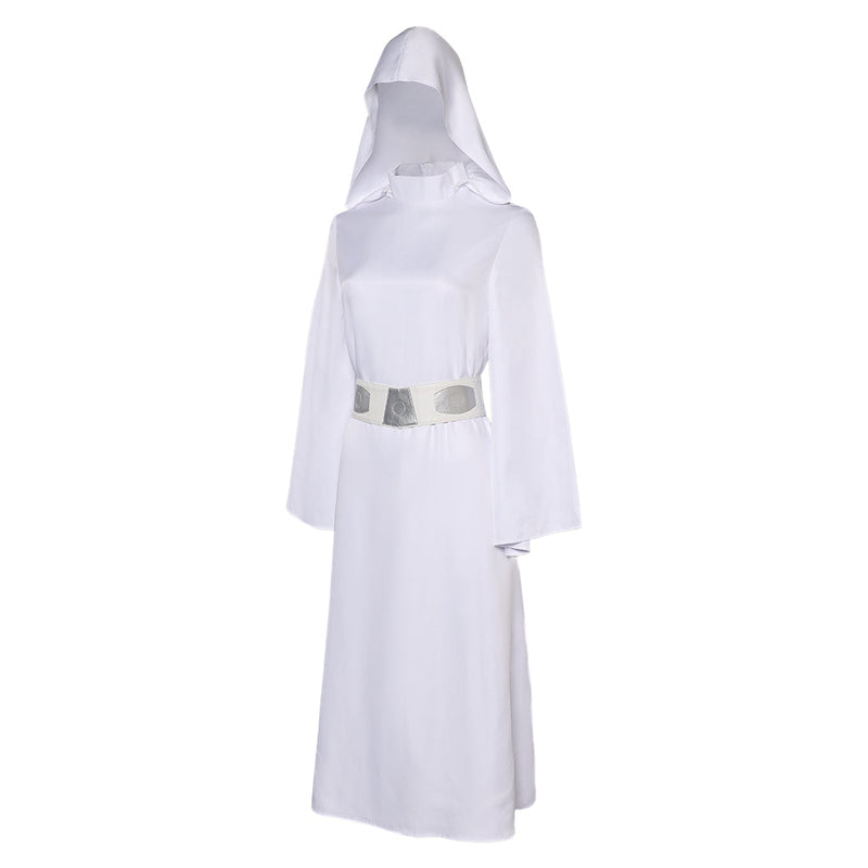 SeeCosplay Princess Leia Women White Dress Carnival Halloween Costume Leia robe SWCostume Female