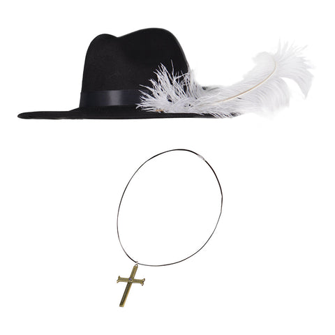 TV 2023 One Piece Eagle Eye Cross Necklace Hat Halloween Carnival Accessories Proop