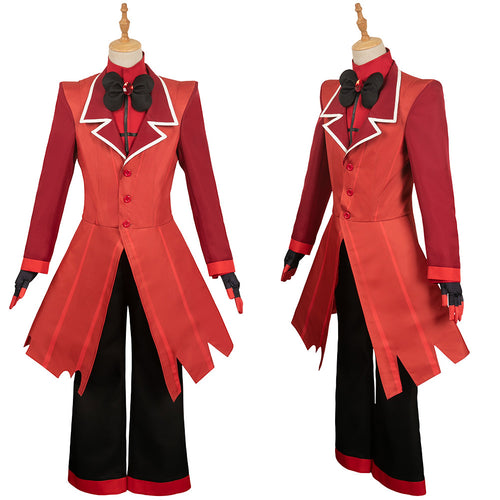 TV SeeCosplay Hazbin Hotel Alastor Red Set Cosplay Costume Outfits Halloween Carnival Suit