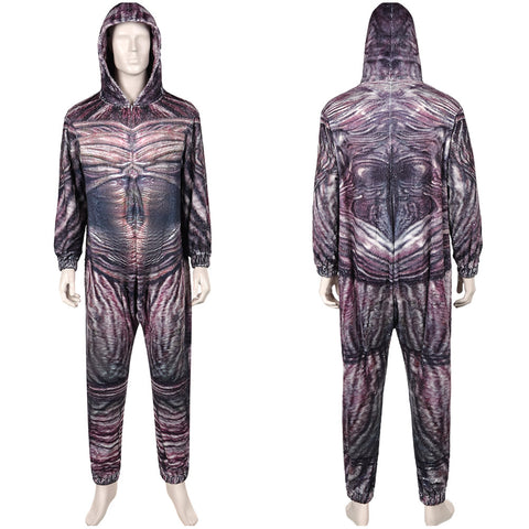 TV Stranger Things Chomper Brown Jumpsuit Sleepwear Outfits Cosplay Costume Halloween Carnival Suit