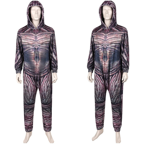 TV Stranger Things Chomper Brown Jumpsuit Sleepwear Outfits Cosplay Costume Halloween Carnival Suit