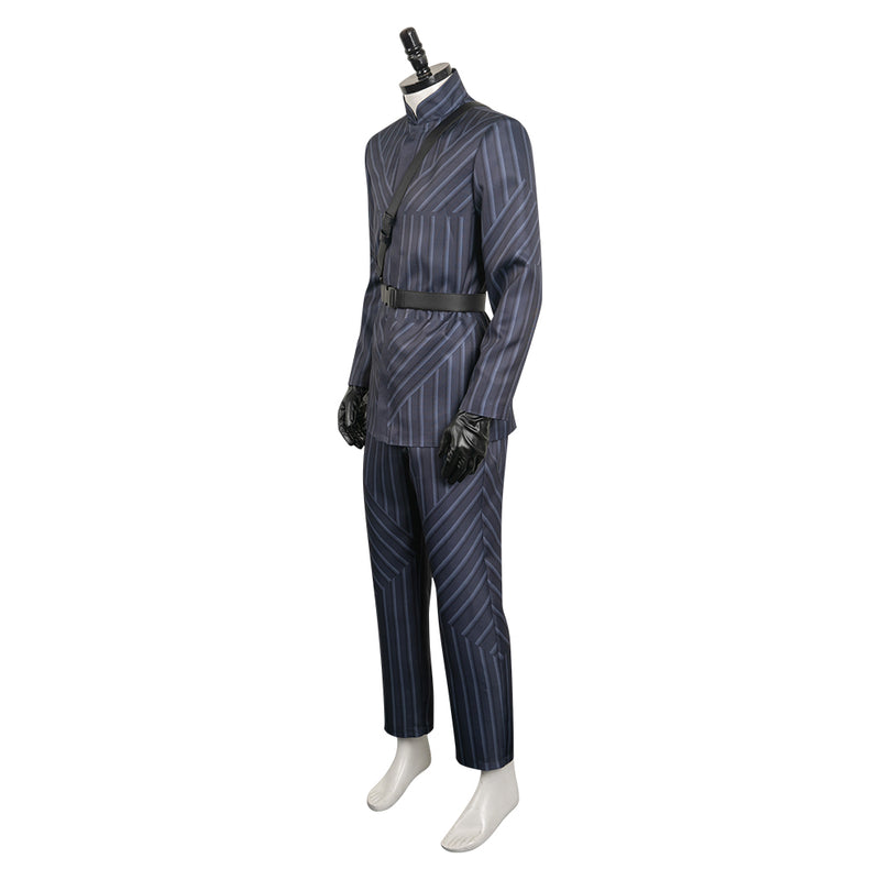 TV The Walking Dead: The Ones Who Live (2024) Rick Grimes Striped Outfits Cosplay Costume Halloween Carnival Suit