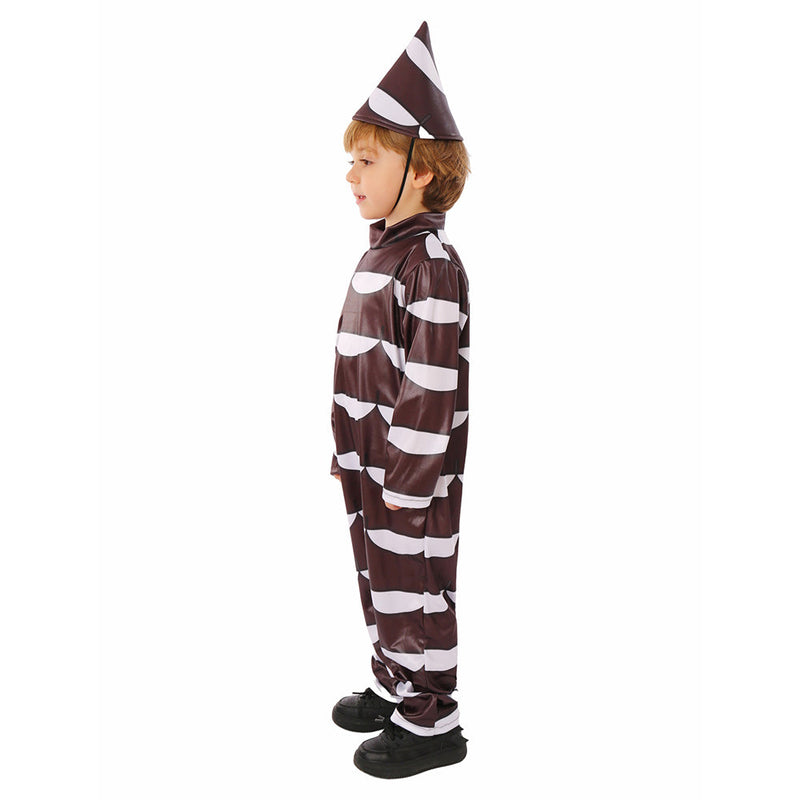 SeeCosplay Movie Wonka Costume Kids Children Chocolate Jumpsuit Party Carnival Halloween Cosplay Costume