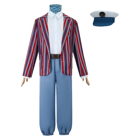 SeeCosplay Movie Wonka Costume Oompa Loompa Kids Children Blue Suit Party Carnival Halloween Cosplay Costume
