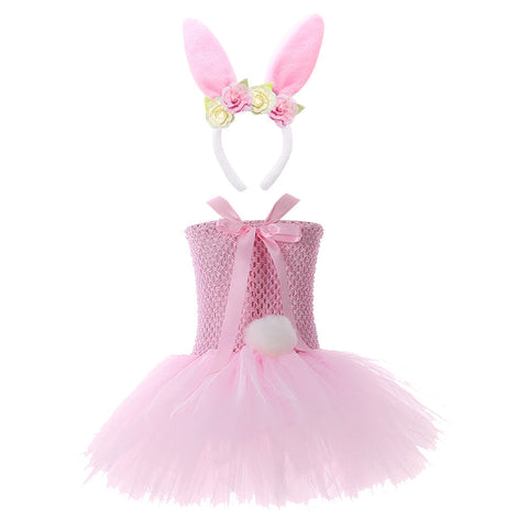 SeeCosplay Easter Bunny Kids Girls Cosplay Costume Dress Outfits Halloween Carnival Suit GirlKidsCostume