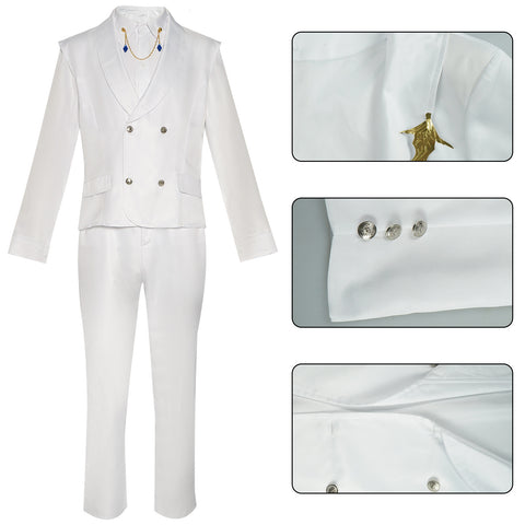 Love and Deepspace Costume Xavier Cosplay White Adult Male Suit