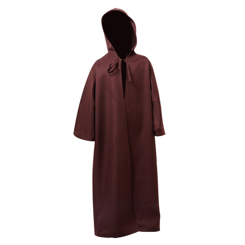 [All Size In Stock] Obi Wan Kenobi Jedi Cloak Kids Children Costume Black Vision Halloween Carnival Suit