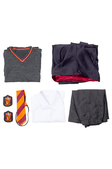 SeeCosplay Movie Harry Potter Gryffindor Uniform Hermione Granger Cape Halloween Cosplay Costume for childs