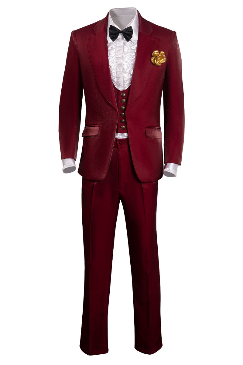 [Full In Stock] Beetlejuice:Costume Betelgeuse Red Suit Cosplay Costume Outfits Halloween Carnival Suit