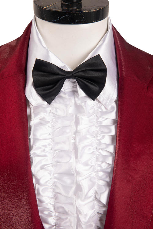 Beetlejuice:Costume Betelgeuse Red Suit Cosplay Costume Outfits Halloween Suit