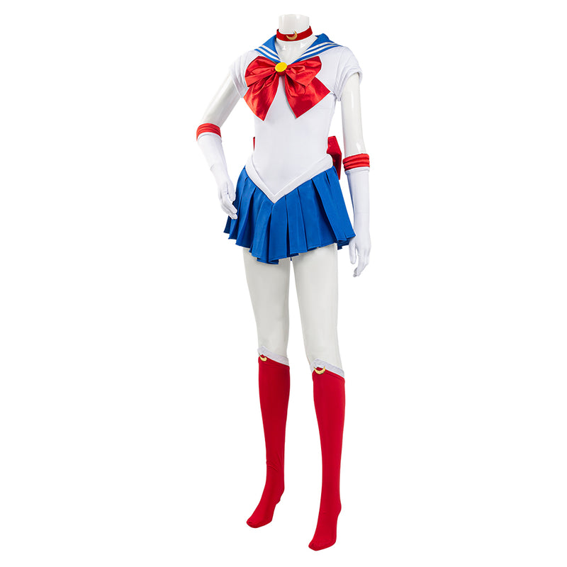 [All Sizes In Stock] Sailor Moon: Tsukino Usagi Cosplay Costume Uniform Dress Outfits Halloween Carnival Suit