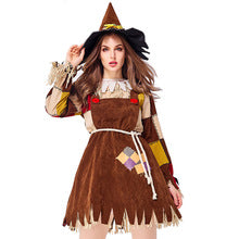 Adult Female Woman Scarecrow Cosplay Dress Costume Outfits Halloween Costume