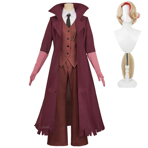 Hazbin Hotel Charlie Dark Red Cosplay Costume For Adult Female Halloween Costume