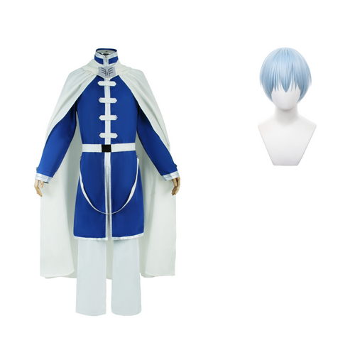 Frieren: Beyond Journey's End Himmel Cosplay Costume - Hero’s Royal Blue & White Set