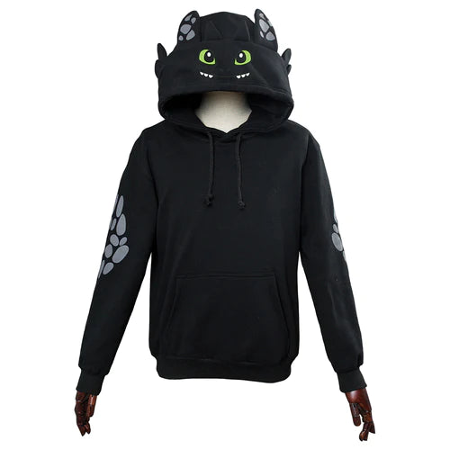 [All SIzes In Stock] How to Train Your Dragon:Costume Toothless Cosplay Unisex  Hoodie 3D Printed Sweatshirt Men Women Casual Pullover Streetwear