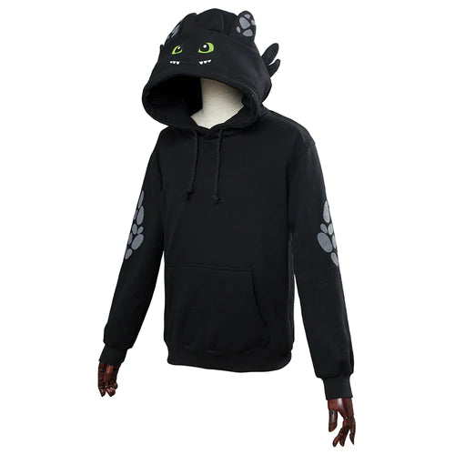 SeeCosplay Unisex How to Train Your Dragon Toothless Cosplay Hoodie 3D Printed Sweatshirt Men Women Casual Pullover Streetwear