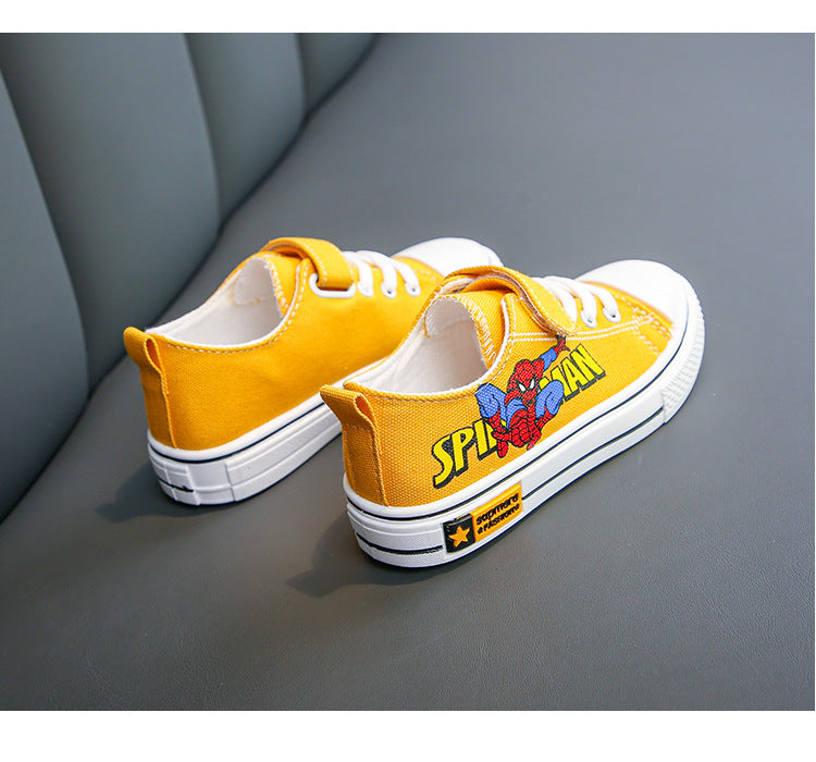 Spiderman: Kid Shoes Children Canvas Shoes Soft Bottom Anti-Slippery Unisex Sneakers for  Kids