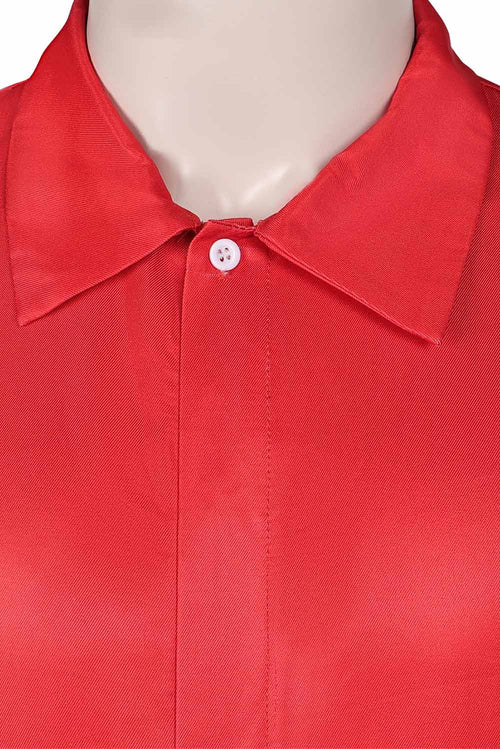 Slipknot: Joey Jordison Red Team Uniform Jumpsuit Set Outfits Cosplay Costume Halloween Carnival Suit