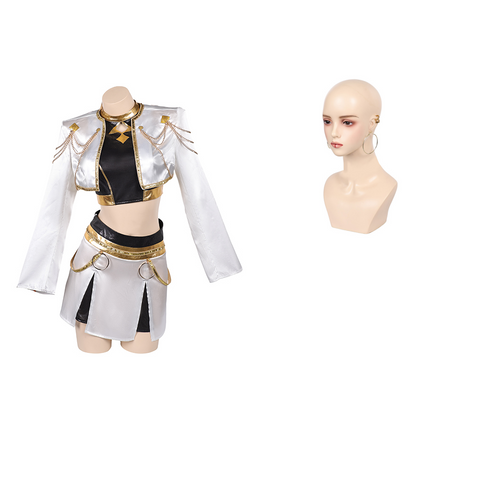 Zoey Cosplay White Costume For Adult Female Halloween Costume