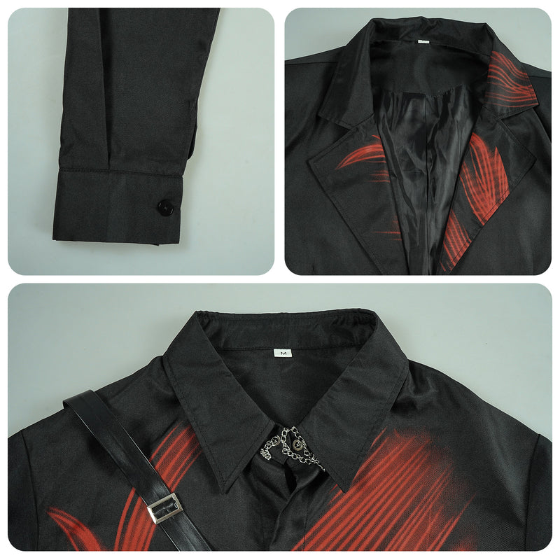 Love and Deepspace Costume Sylus Cosplay Black Adult Male Suit