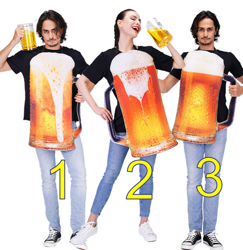 Halloween Costume:Oktoberfest Festival Beer Costume Outfits Halloween Party Disguise Suit