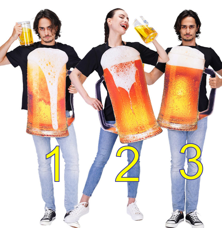 Halloween Costume:Oktoberfest Festival Beer Costume Outfits Halloween Carnival Party Disguise Suit