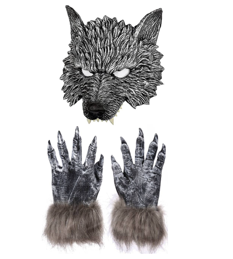 Halloween Accessories: Werewolf Gloves Claws Werewolf Mask Halloween Carnival Costume Accessories