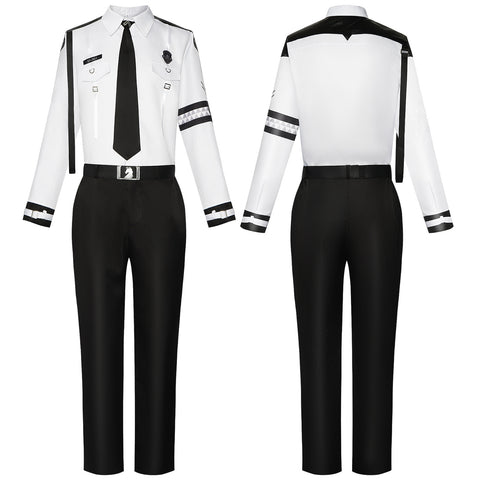 Love and Deepspace Costume Xavier Cosplay Police White Adult Male Suit