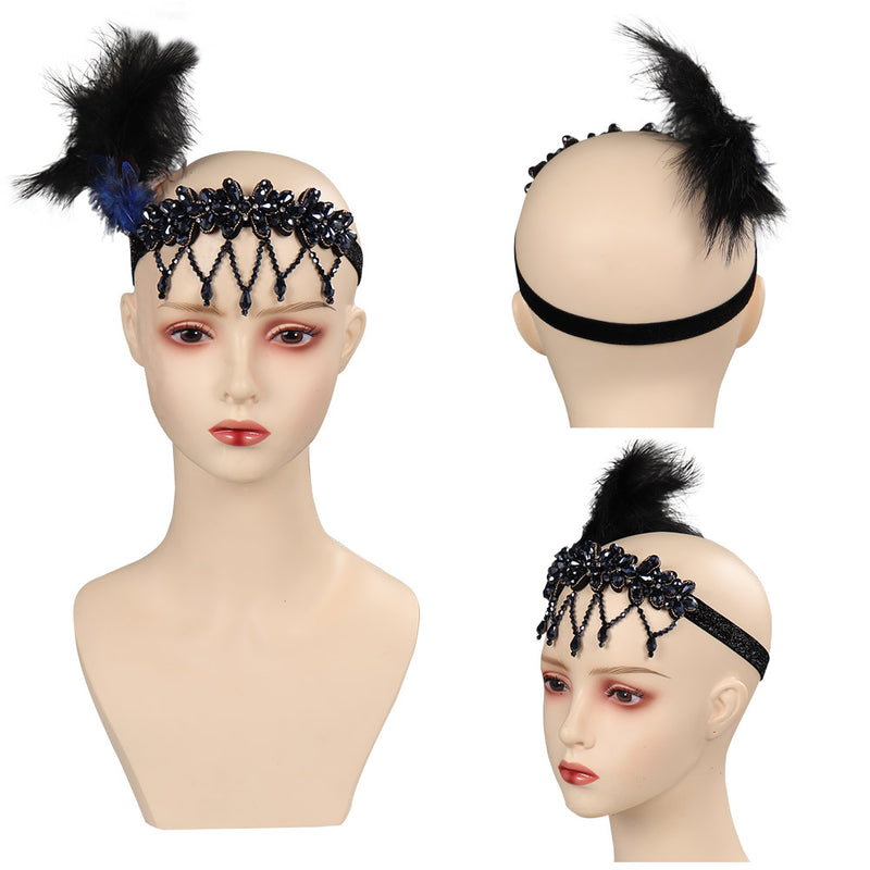 1920’s Headpiece Hair Feather party Halloween Carnival Party Disguise Headband Costume Prop