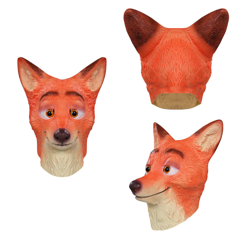 2022 Zootopia 2：Nick Mask Cosplay Latex Masks Helmet Masquerade Halloween Party Costume Props