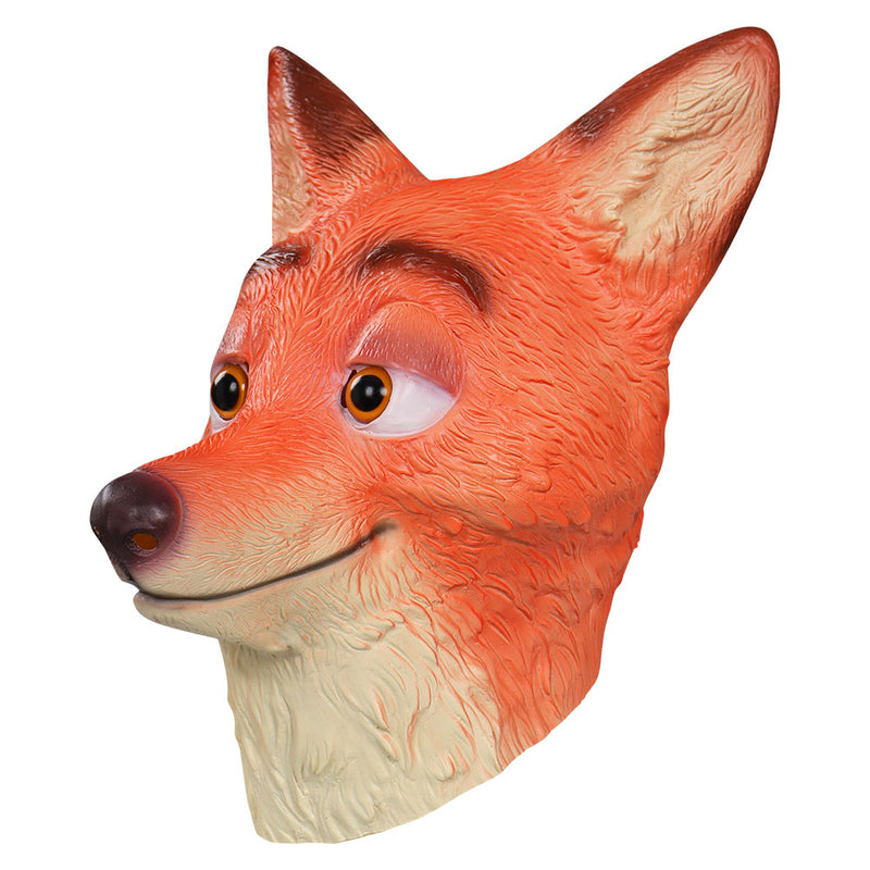 2022 Zootopia 2：Nick Mask Cosplay Latex Masks Helmet Masquerade Halloween Party Costume Props