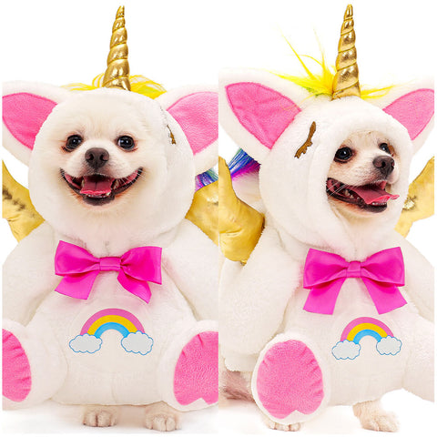 2023Halloween pet costume Unicorn Pet Dog Cosplay Costume Outfits Halloween Carnival Party Suit Toy