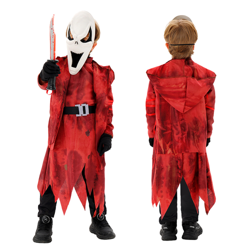 Halloween Red Scary Children’s Ghost Face Costume For Unisex Kids Halloween Costume