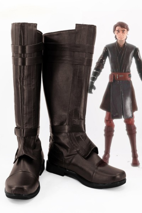 [All Sizes In Stock] Anakin Skywalker Brown Boots Shoes SWCostume