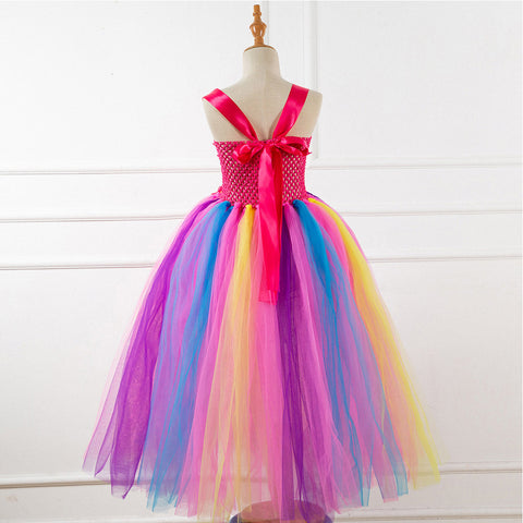 Purim costumes Unicorn Tutu Dress Outfits for Kids Girls Age 6-8 Carnival Suit Cosplay Costume GirlKidsCostume