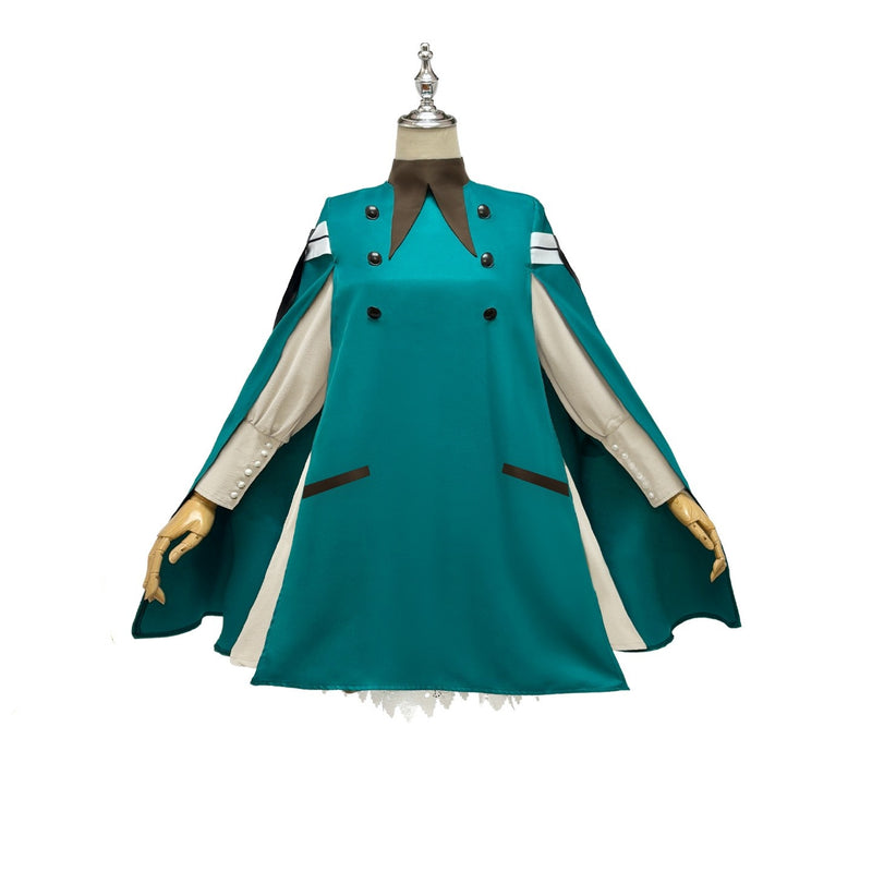 Tongari Boushi no Atelier Coco Cosplay Green Dress Halloween Carnival Party Suit