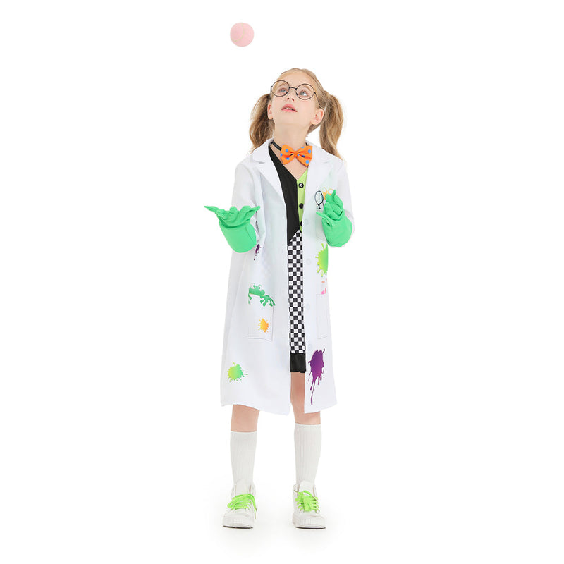 SeeCosplay Scientists Geek  Cosplay Costume Outfits Halloween Carnival Suit For Kids GirlKidsCostume
