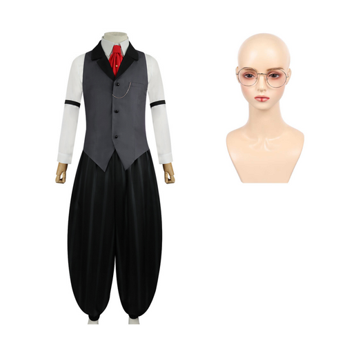Hazbin Hotel Sir Pentious Grey&Black Cosplay Outfit For Adult Female Halloween Costume