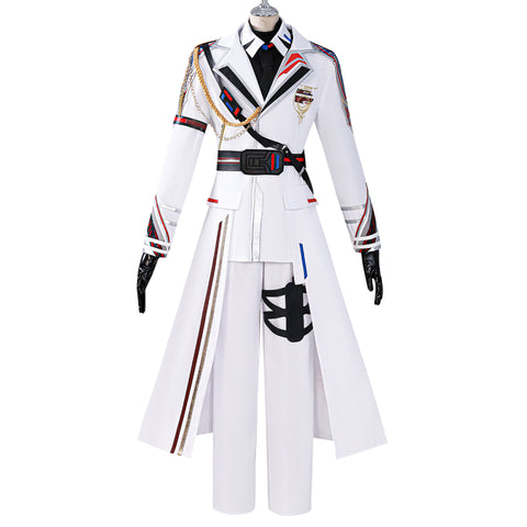 Love and Deepspace Costume Caleb Cosplay White Farspace Colonel Adult Male Suit