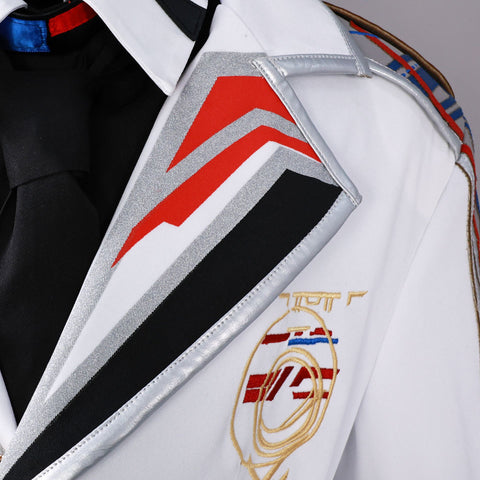 Love and Deepspace Costume Caleb Cosplay White Farspace Colonel Adult Male Suit