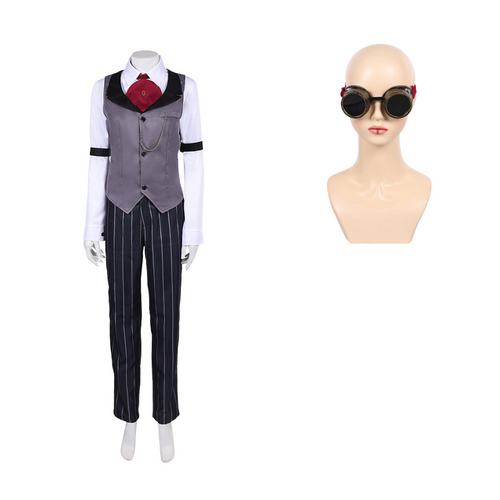 Hazbin Hotel Sir Pentious Grey Outfit Cosplay Costume For Adult Female Halloween Costume