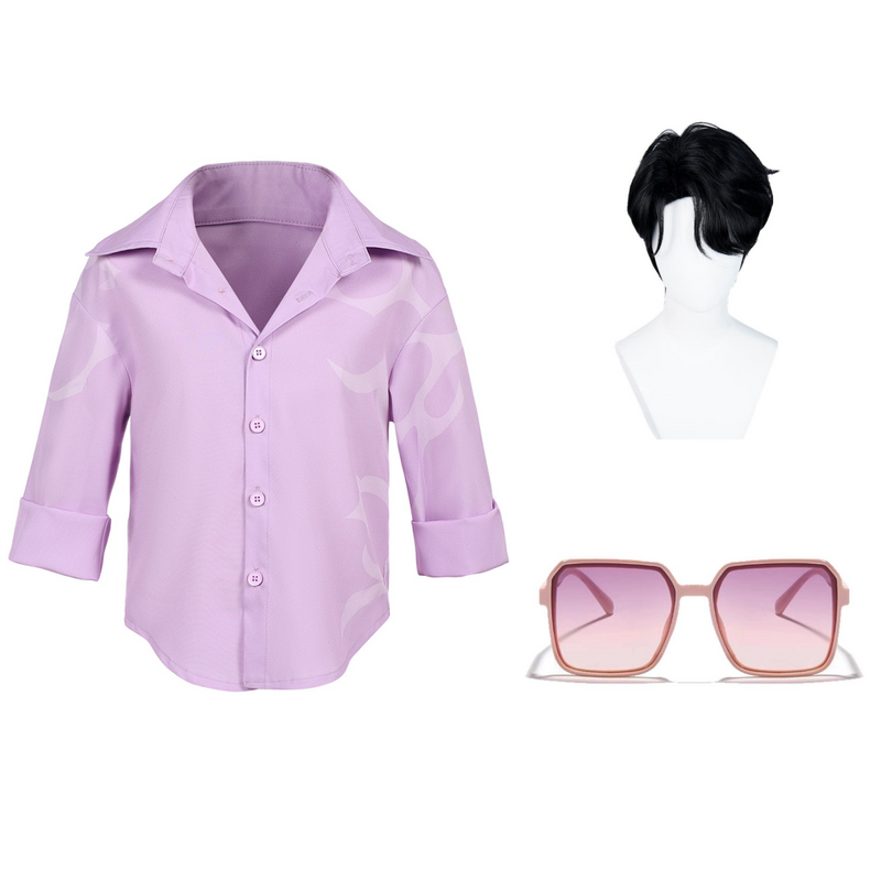 Jinu Purple Kids Cosplay Shirt For Kids Halloween Costume