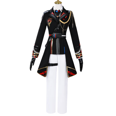 Love and Deepspace Costume Caleb Cosplay Black Farspace Colonel Male Suit