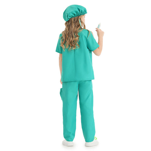 SeeCosplay Doctor Green Kids Cosplay Costume Outfits Halloween Carnival Party Disguise Suit BoysKidsCostume
