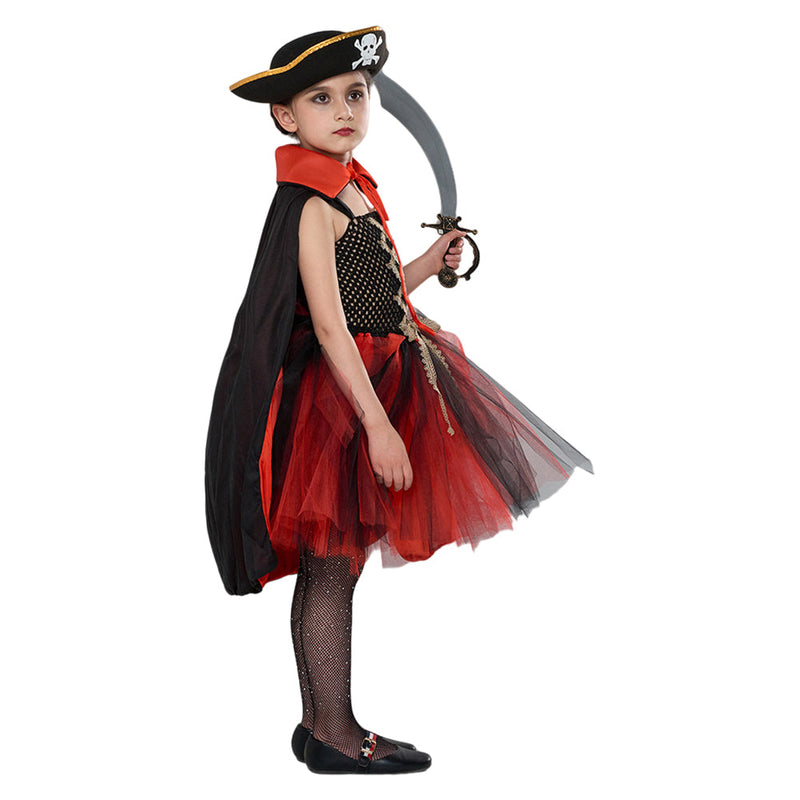 SeeCosplay Purim costumes Kids Girls Pirate TuTu Dress Cosplay Costume Outfits Carnival Party Disguise Suit GirlKidsCostume