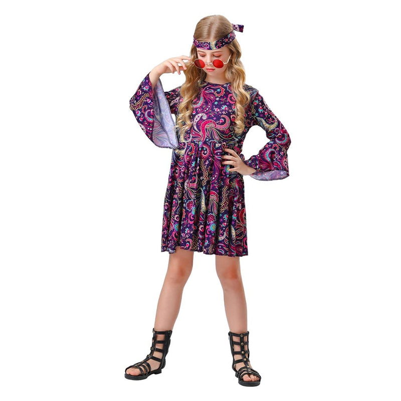 70s retro disco hippie dance costume Cosplay Costume Outfits Halloween Carnival Suit