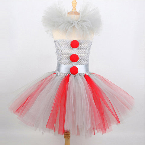 Purim costumes Kids Girls Clown TuTu Dress Cosplay Costume Outfits Carnival Party Suit GirlKidsCostume