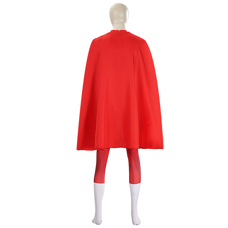 Invincible Omni-Man Cosplay Costume For Adult Nolan Grayson Male White Red Jumpsuit Halloween Carnival Suit