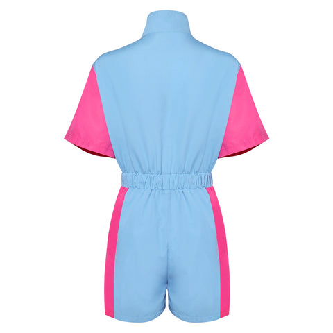 80s 90s Track Suits Set Colored sportswear Women's One Piece Set Cosplay Costume Outfits Halloween Carnival Suit