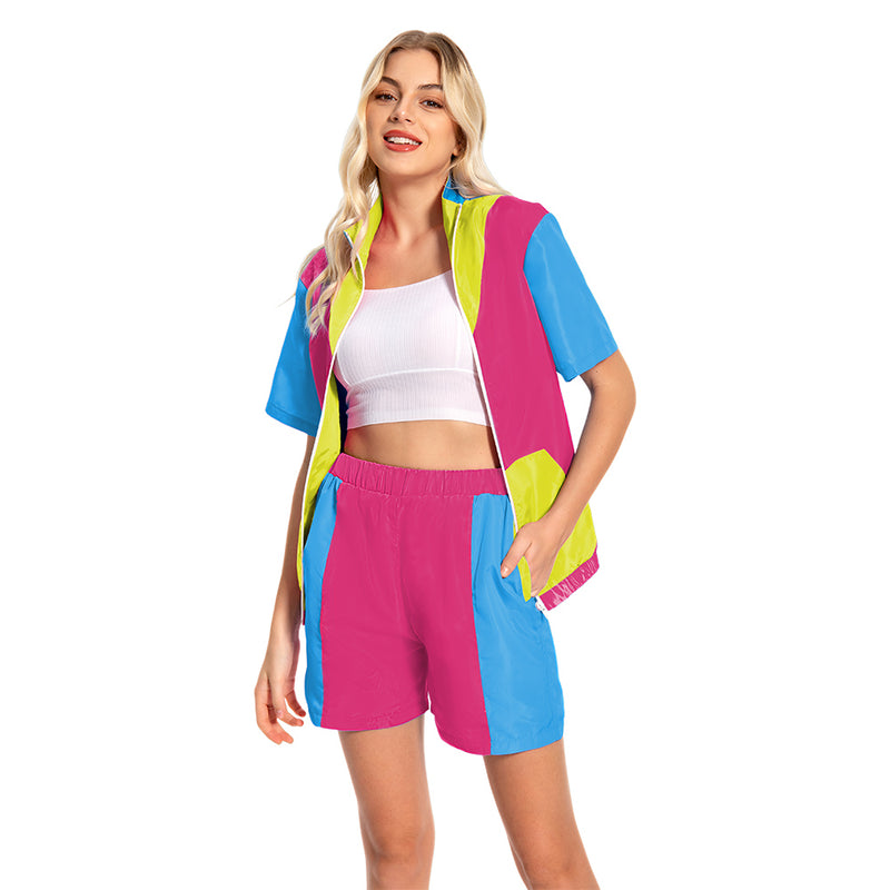 80s 90s Track Suits Set Women's 2 Piece Outfits women jogging suits 2 piece set